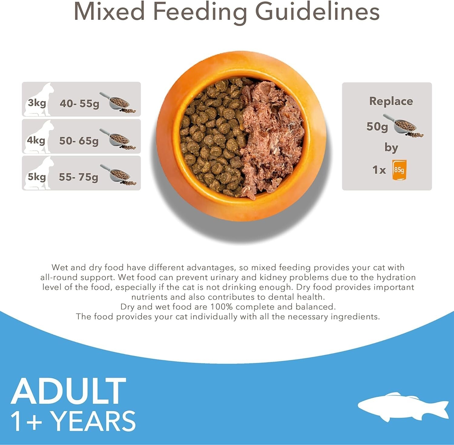 IAMS Complete Dry Cat Food for Adult 1+ Cats with Ocean Fish 3 Kg