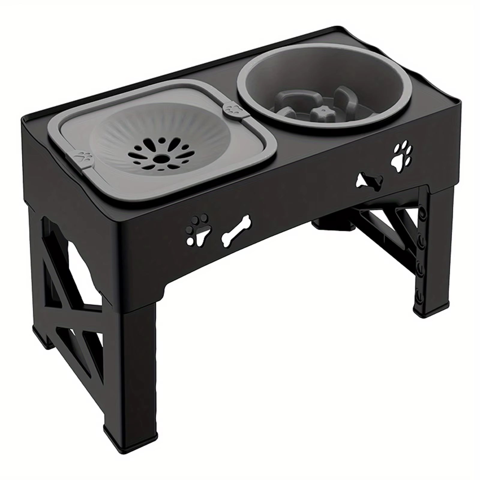 Raised Dog Bowl Stand for Cats and Dogs Pet Feeder Bowls Double Feeder High Stand for Small Medium and Large Dogs Cats