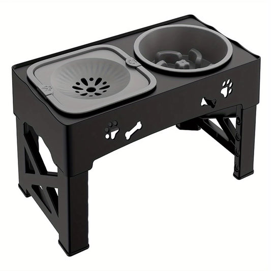Raised Dog Bowl Stand for Cats and Dogs Pet Feeder Bowls Double Feeder High Stand for Small Medium and Large Dogs Cats