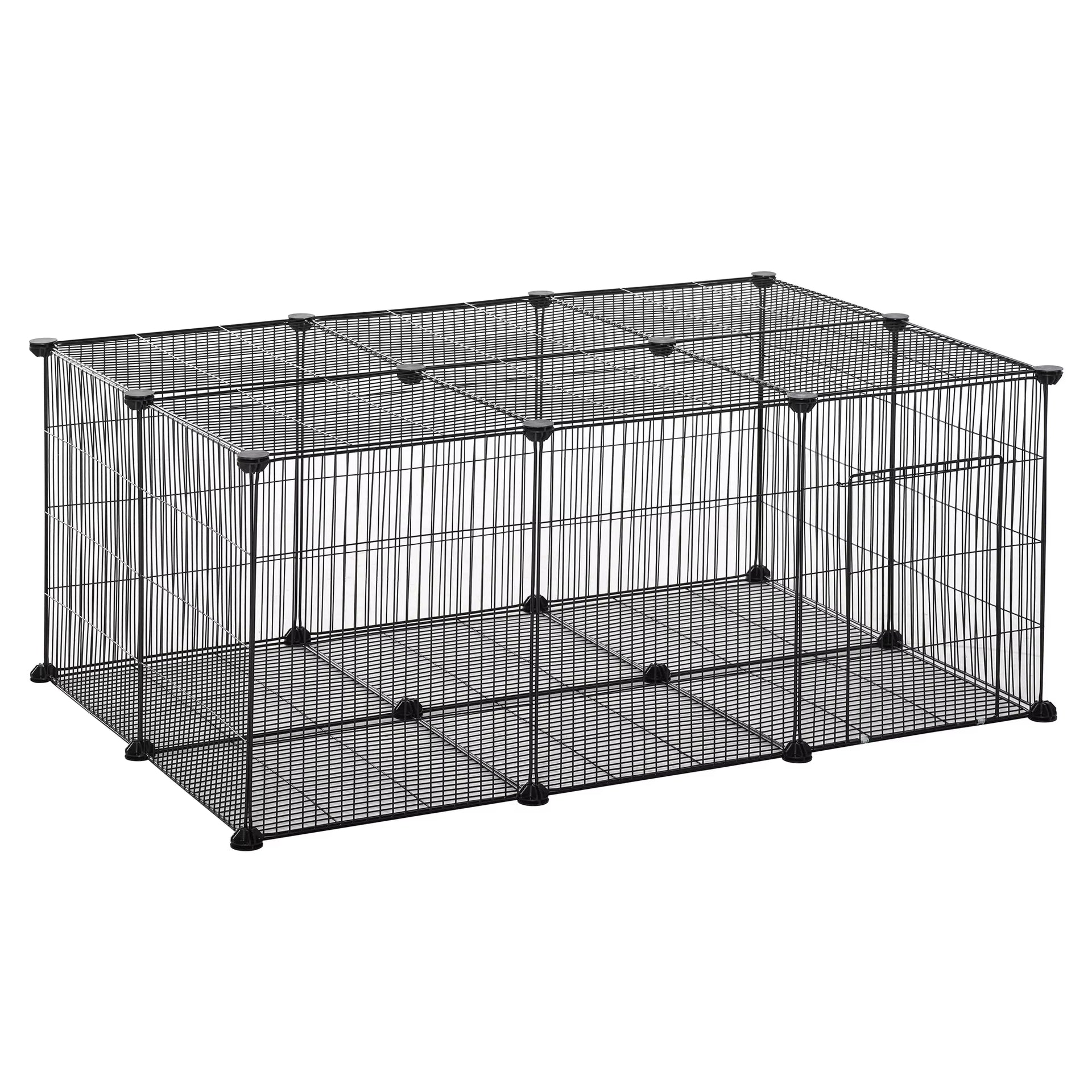 DIY Pet Playpen Cage 22 Piece W/Door Bunny Chinchilla Hedgehog Guinea Pig