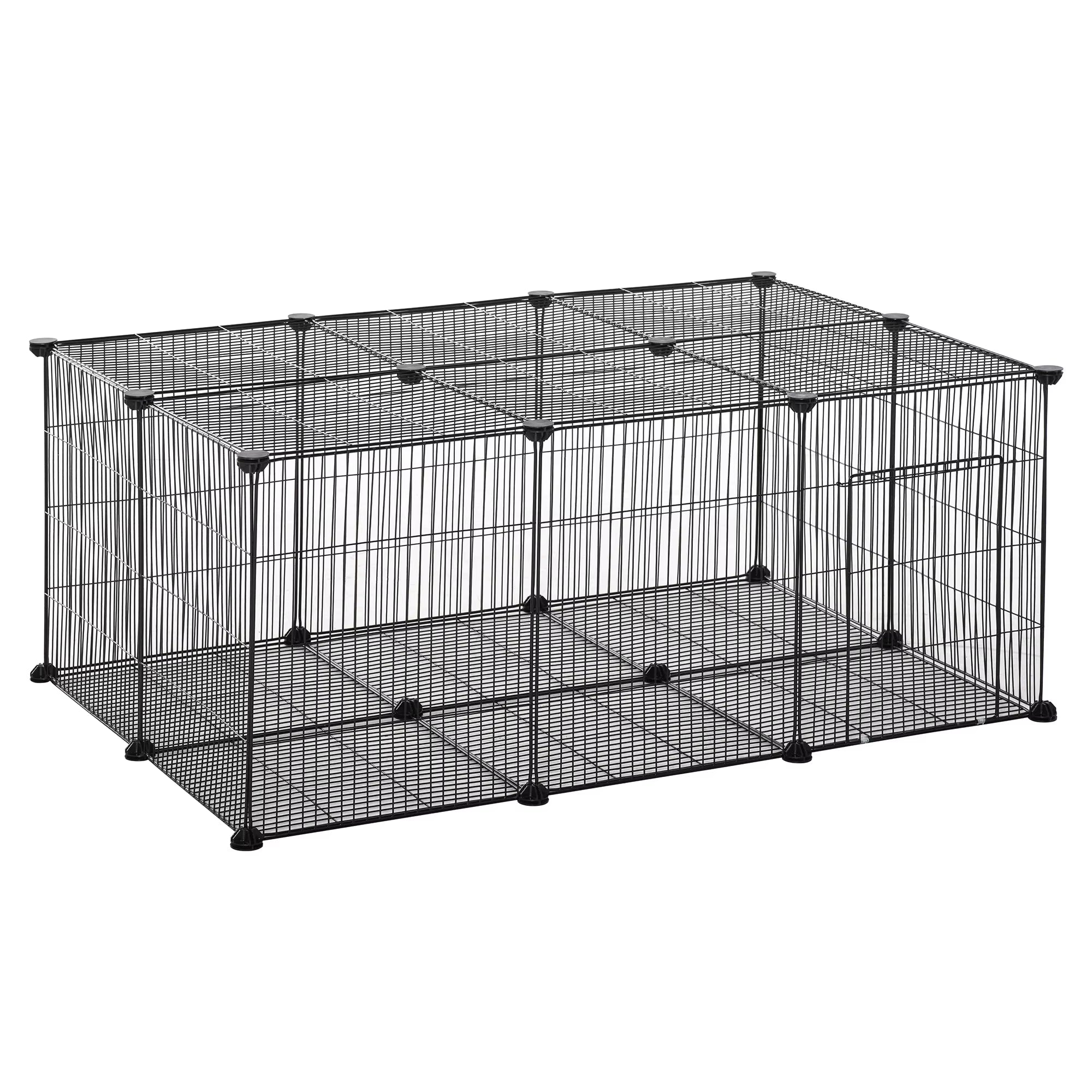 DIY Pet Playpen Cage 22 Piece W/Door Bunny Chinchilla Hedgehog Guinea Pig