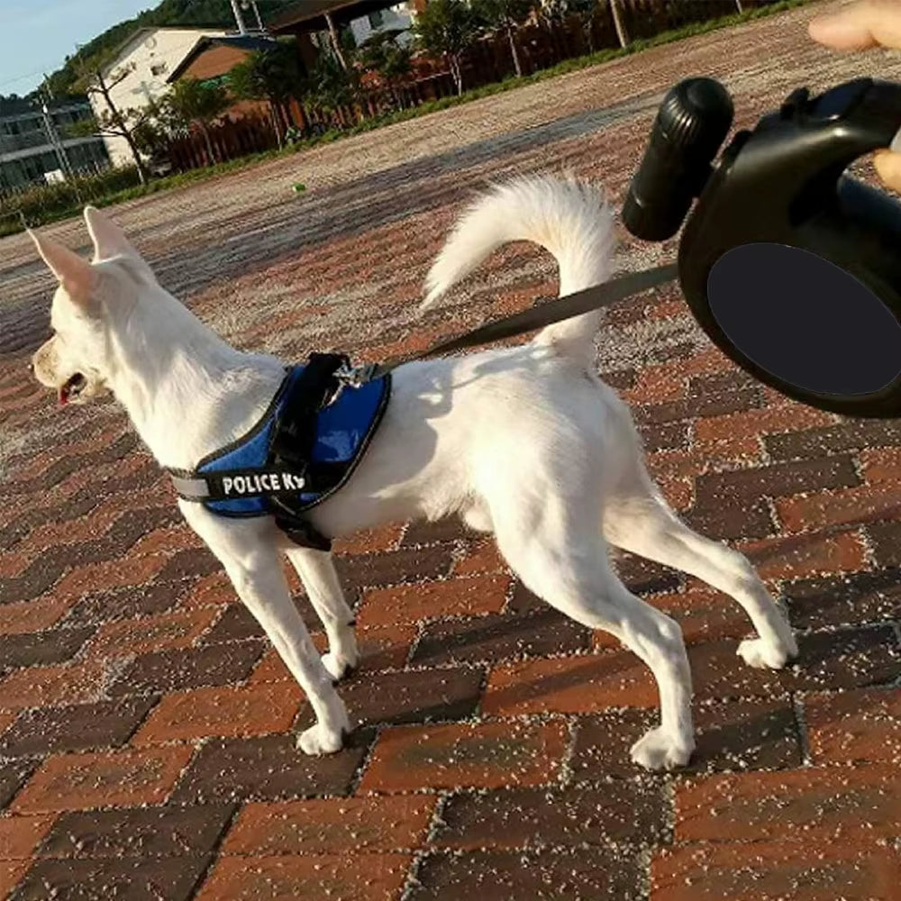 Heavy Duty Long Strong Pet Leash Durable Nylon Retractable Big Dog Walking Leash Leads 8M 50KG Automatic Extending Leash