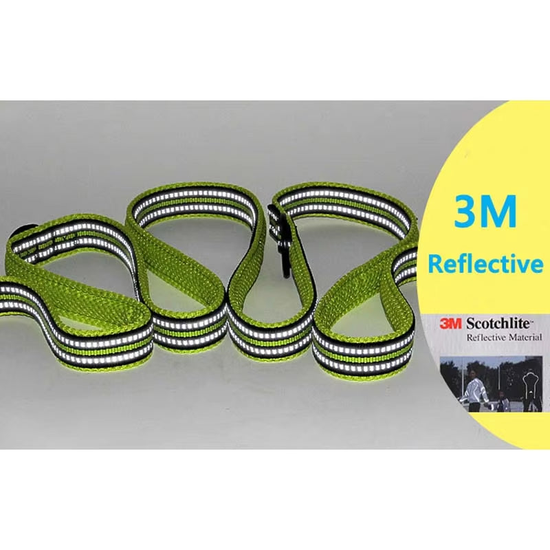 7 in 1 Multi-Purpose Adjustable Dog Lead Hand Free Pet Training Leash Reflective Dog Leash Walk 2 Dogs Harness TLL2411