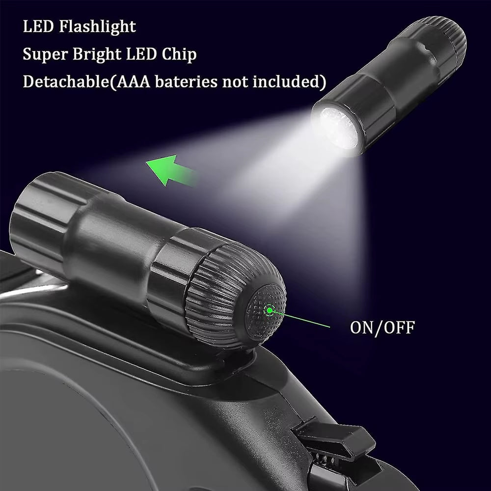 Heavy Duty Long Strong Pet Leash Durable Nylon Retractable Big Dog Walking Leash Leads 8M 50KG Automatic Extending Leash