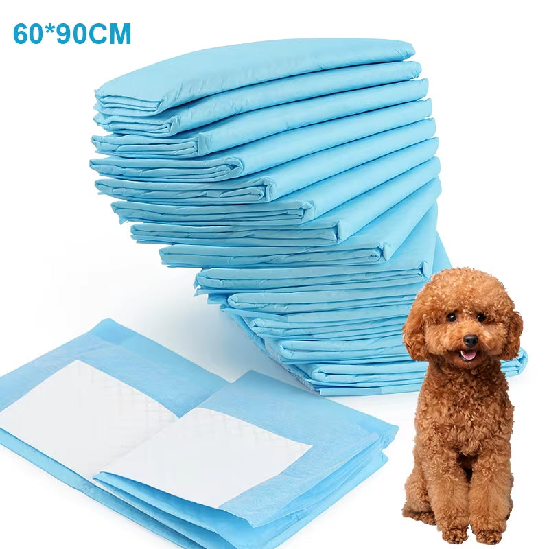 100Pc Pet Diapers 45*60Cm/60*90Cm Cats Dog Diapers Super Absorbent Pet Diaper Dog Pee Pad Quick Dry Disposable Urine Nappy Mat