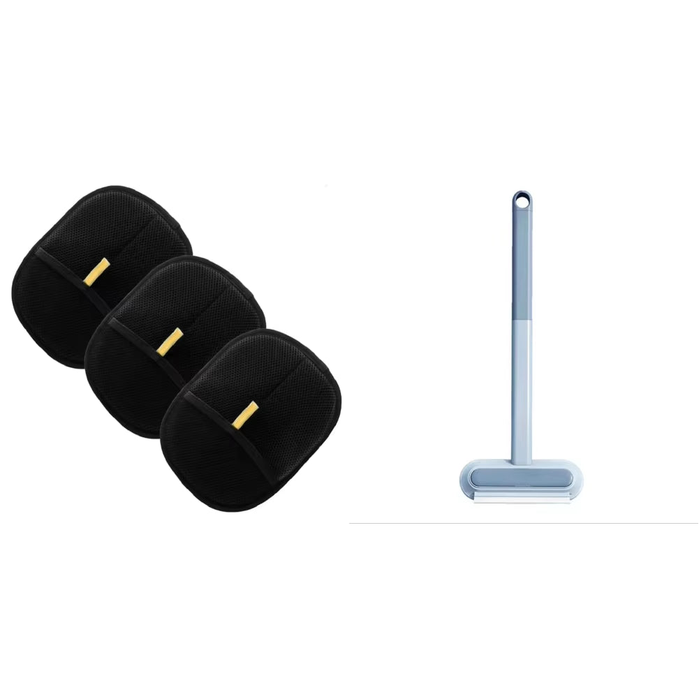 Pet Hair Removal Tool Set Reusable Static Removal Gloves, Double-Sided Grooming Gloves for Pets Removes Pet Fur Hair for Carpets