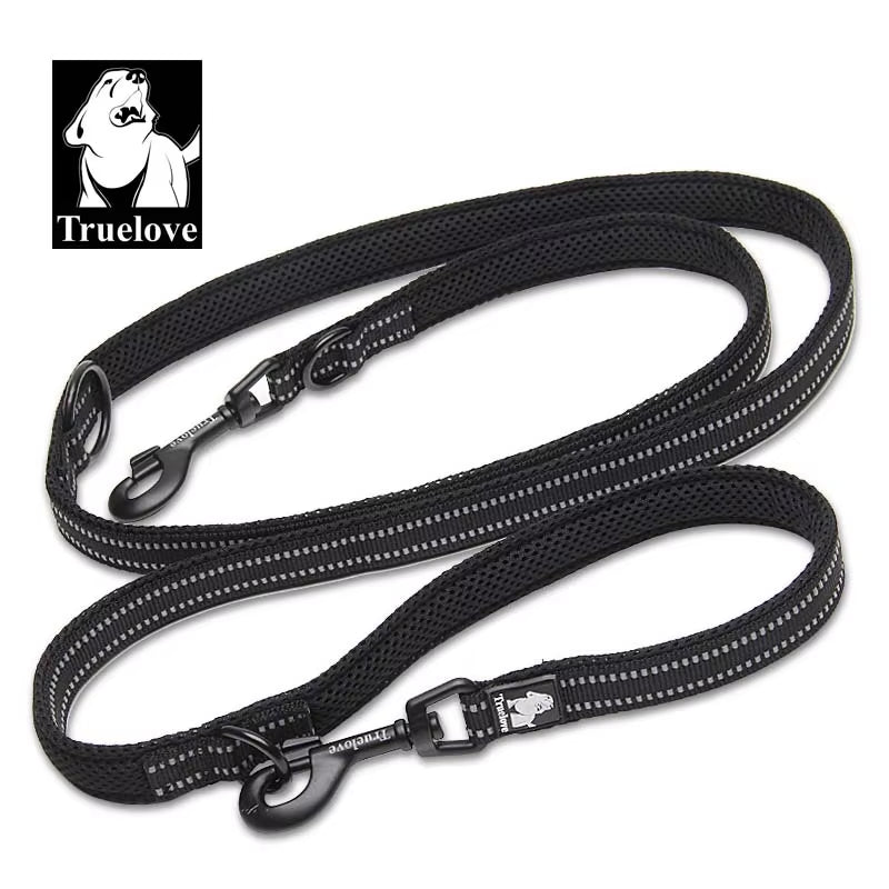 7 in 1 Multi-Purpose Adjustable Dog Lead Hand Free Pet Training Leash Reflective Dog Leash Walk 2 Dogs Harness TLL2411